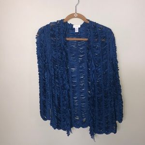 Chico’s blue lightweight blazer